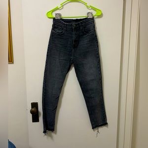 BDG straight leg high rise black jeans